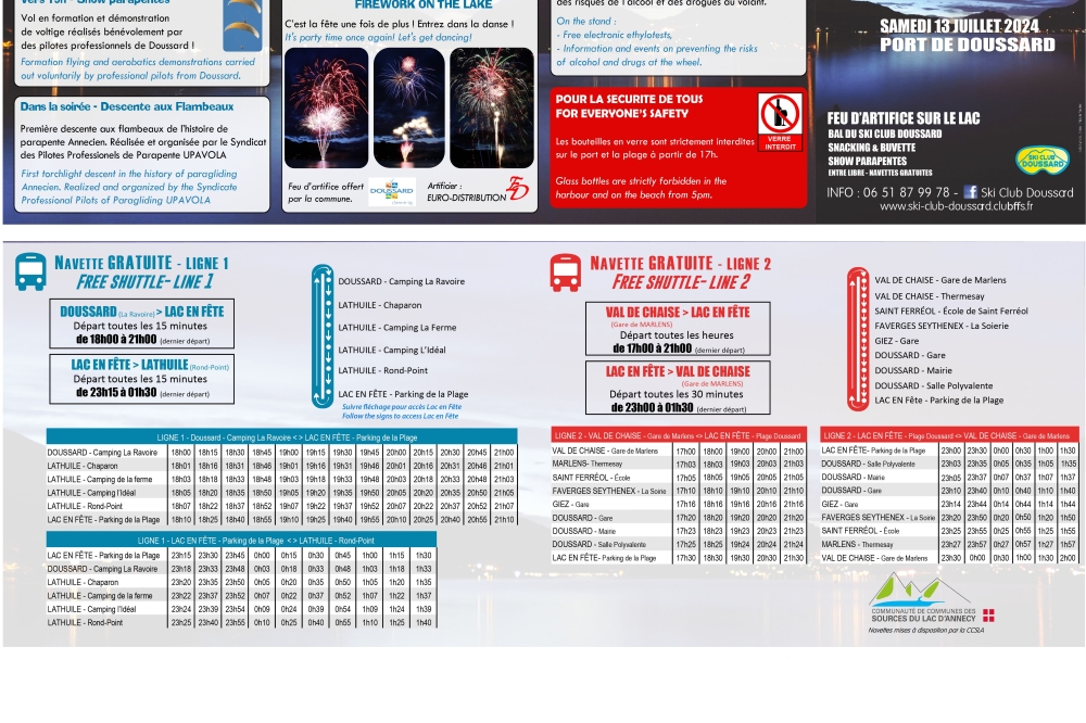 LAC EN FETE, le flyer