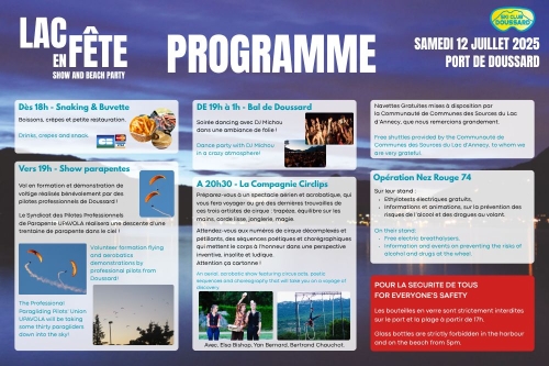 LAC EN FÊTE 2025 - 12 JUILLET